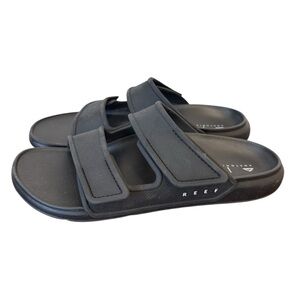 Reef Oasis Adapt Mens Slides Black Size 10 NWOB Comfortable Sandals Retail $68